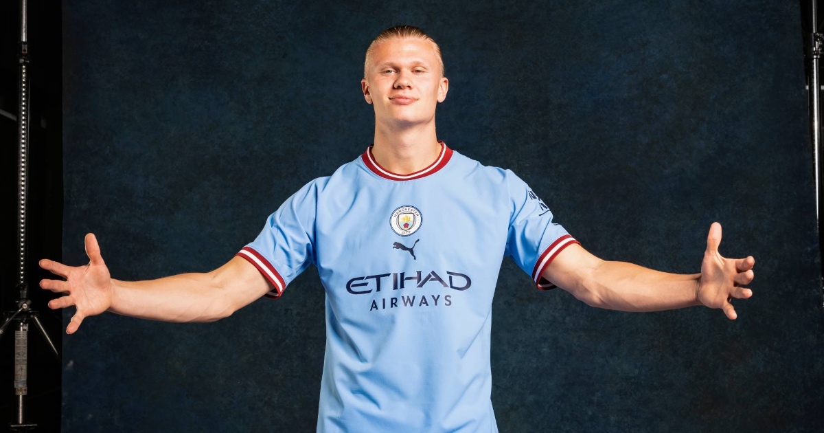 Erling Haaland, attaccante norvegese del Manchester City