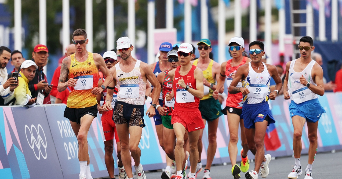 Álvaro Martín in azione alle Olimpiadi di Parigi