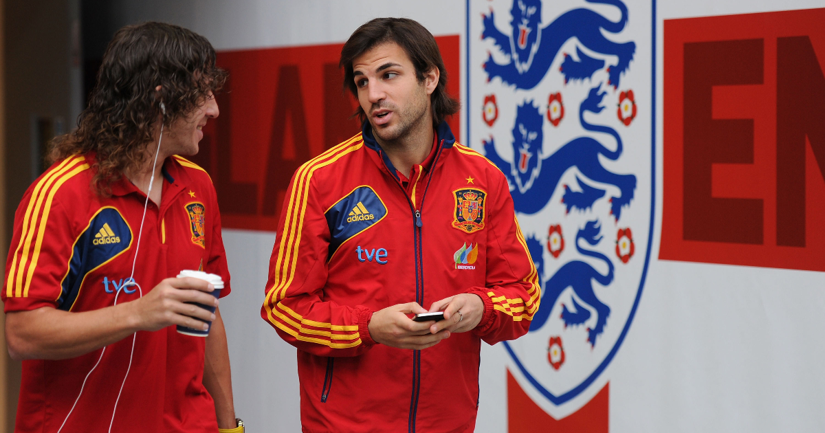 Carles Puyol e Cesc Fabregas