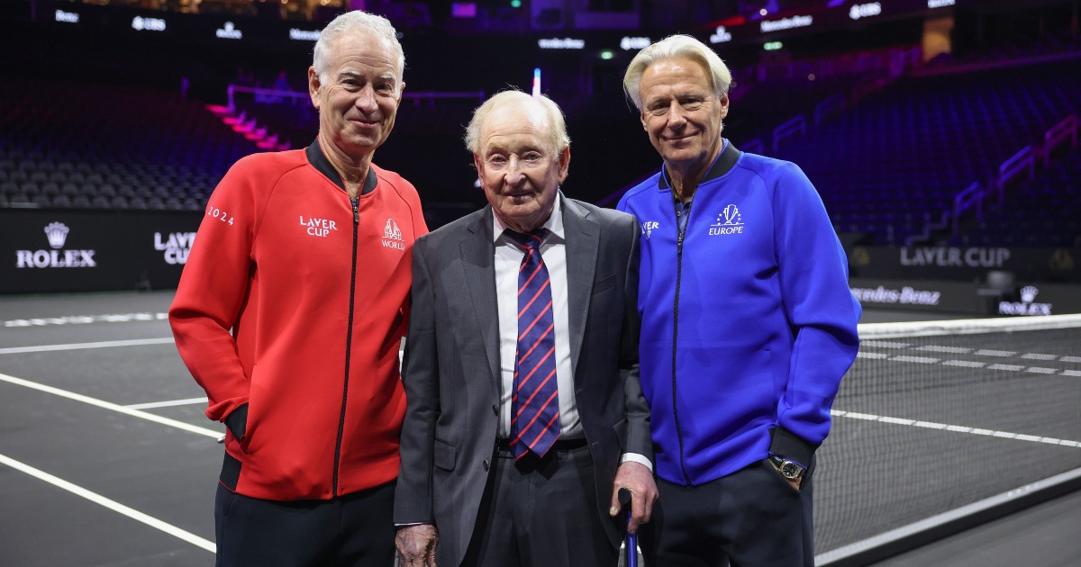 John McEnroe, Rod Laver e Bjorn Borg