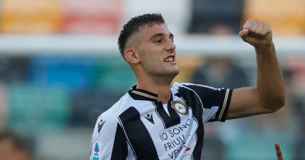 Lorenzo Lucca, attaccante dell'Udinese