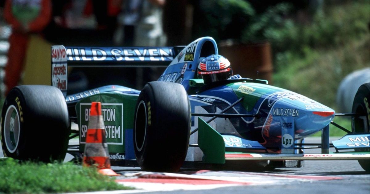 Schumacher sulla Benetton Renault