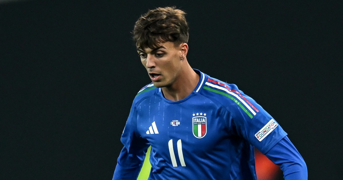 Daniele Maldini fa il proprio esordio con le maglia della nazionale italiana nella sfida di Nations League contro Israele