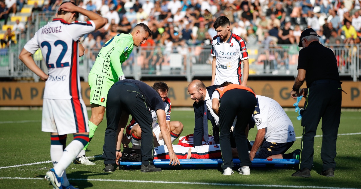 Ruslan Malinovskyi e l'infortunio in Venezia-Genoa (Getty Images)